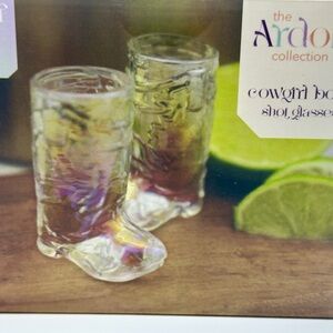 Iridescent Cowgirl Boot Shot Glasses Set of 6